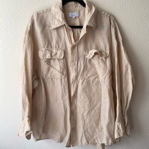 Women’s & Other Stories Cream Linen Button Up